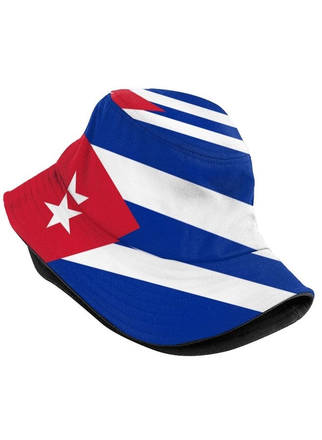 ASYG Cuba Flag Cuban Pride Bucket Hat Cute Flag Fisherman Hat Sun Protection Hat for Summer Outdoor Traveling - Image 2